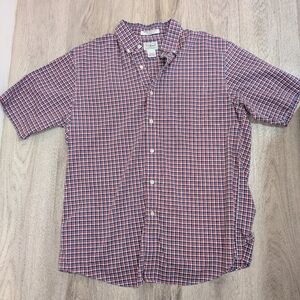 L.L. Bean Wrinkle Resistant Plaid Button Down Shirt - Men's Medium